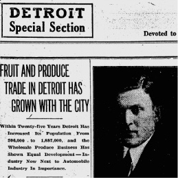 Fruit and Produce Trade in Detroit has Grown with the City